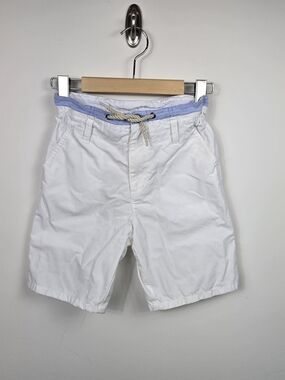Janie and Jack White Drawstring Chino Shorts Boys Size 10 Coastal Preppy